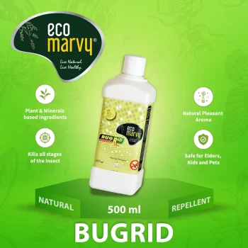 𝗡𝗮𝘁𝘂𝗿𝗮𝗹 𝗕𝗲𝗱 𝗕𝘂𝗴𝘀 𝗞𝗶𝗹𝗹𝗲𝗿(𝟱𝟬𝟬𝗺𝗹) Concentrate | Zero Chemicals | Zero Allergy | 1:10 Water Mix | Highly Safe for Kids & Pets