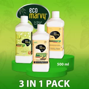 𝟯𝗶𝗻𝟭 𝗣𝗮𝗰𝗸: 𝗕𝗲𝗱𝗯𝘂𝗴𝘀, 𝗠𝗼𝘀𝗾𝘂𝗶𝘁𝗼, 𝗚𝗮𝗿𝗱𝗲𝗻 𝗦𝗽𝗿𝗮𝘆(𝟓𝟎𝟎𝒎𝒍) Concentrate | Zero Chemical | 1:10 Water Mix | Highly Safe for Kids, Pets & Environment