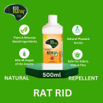 𝗡𝗮𝘁𝘂𝗿𝗮𝗹 𝗥𝗮𝘁 𝗥𝗲𝗽𝗲𝗹𝗹𝗲𝗻𝘁 𝗦𝗽𝗿𝗮𝘆 (𝟱𝟬𝟬𝗺𝗹) Concentrate | Zero Chemicals | Zero Allergy | 1:10 Water Mix | Highly Safe for Kids & Pets