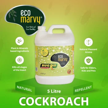 𝗕𝗲𝘀𝘁 𝗖𝗼𝗰𝗸𝗿𝗼𝗮𝗰𝗵 𝗦𝗽𝗿𝗮𝘆 (𝟱𝗟) Concentrate | 100% Natural Ingredient Formulation | 1:10 Water Mix | Highly Safe for Pets & Kids