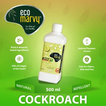 𝗡𝗮𝘁𝘂𝗿𝗮𝗹 𝗖𝗼𝗰𝗸𝗿𝗼𝗮𝗰𝗵 𝗞𝗶𝗹𝗹𝗲𝗿 𝗦𝗽𝗿𝗮𝘆 (𝟱𝟬𝟬𝗺𝗹) Concentrate | Zero Chemicals | Zero Allergy | 1:10 Water Mix | Highly Safe for Kids & Pets