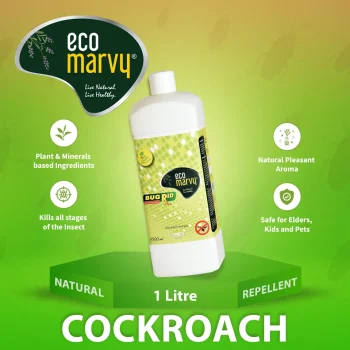𝗡𝗮𝘁𝘂𝗿𝗮𝗹 𝗖𝗼𝗰𝗸𝗿𝗼𝗮𝗰𝗵 𝗥𝗲𝗽𝗲𝗹𝗹𝗲𝗻𝘁 (𝟭𝗟) Concentrate | Repels & Kills By Odour & Taste | Non-Toxic | 1:10 Water Mix | Natural Ingredient Formulation