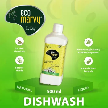 𝗡𝗮𝘁𝘂𝗿𝗮𝗹 𝗗𝗶𝘀𝗵𝘄𝗮𝘀𝗵 𝗖𝗹𝗲𝗮𝗻𝗲𝗿 (𝟱𝟬𝟬𝗺𝗹) | Zero Chemicals & Irritation | Highly Safe for Kids & Pets