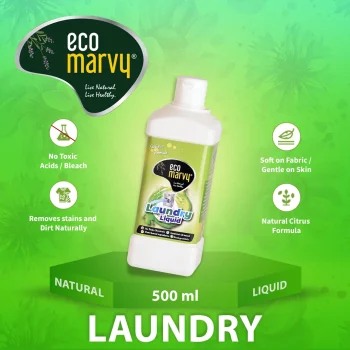 𝗡𝗮𝘁𝘂𝗿𝗮𝗹 𝗟𝗮𝘂𝗻𝗱𝗿𝘆 𝗗𝗲𝘁𝗲𝗿𝗴𝗲𝗻𝘁 (𝟱𝟬𝟬𝗺𝗹) | Zero Chemicals & Eco-friendly | Highly Safe for All Fabrics
