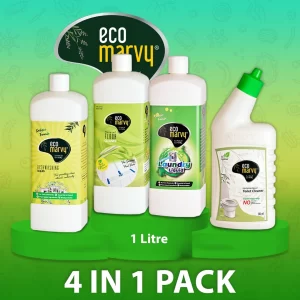𝟰𝗶𝗻𝟭 𝗣𝗮𝗰𝗸: 𝗛𝗼𝗺𝗲 𝗖𝗹𝗲𝗮𝗻𝗶𝗻𝗴 𝗞𝗶𝘁(𝟏𝑳)| Toilet | Laundry | Dishwash | Floor